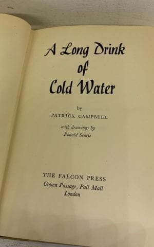 A Long Drink of Cold Water