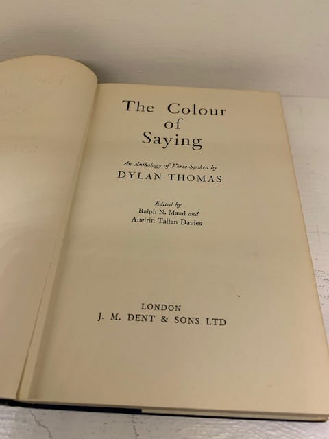 The Colour of Saying - an anthology of verse spoken by Dylan Thomas - Image 6