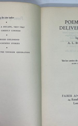Poems of Deliverance