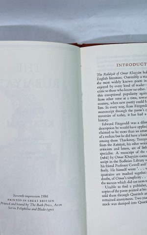 The Rubiyt of Omar Khayym (Folio Society)