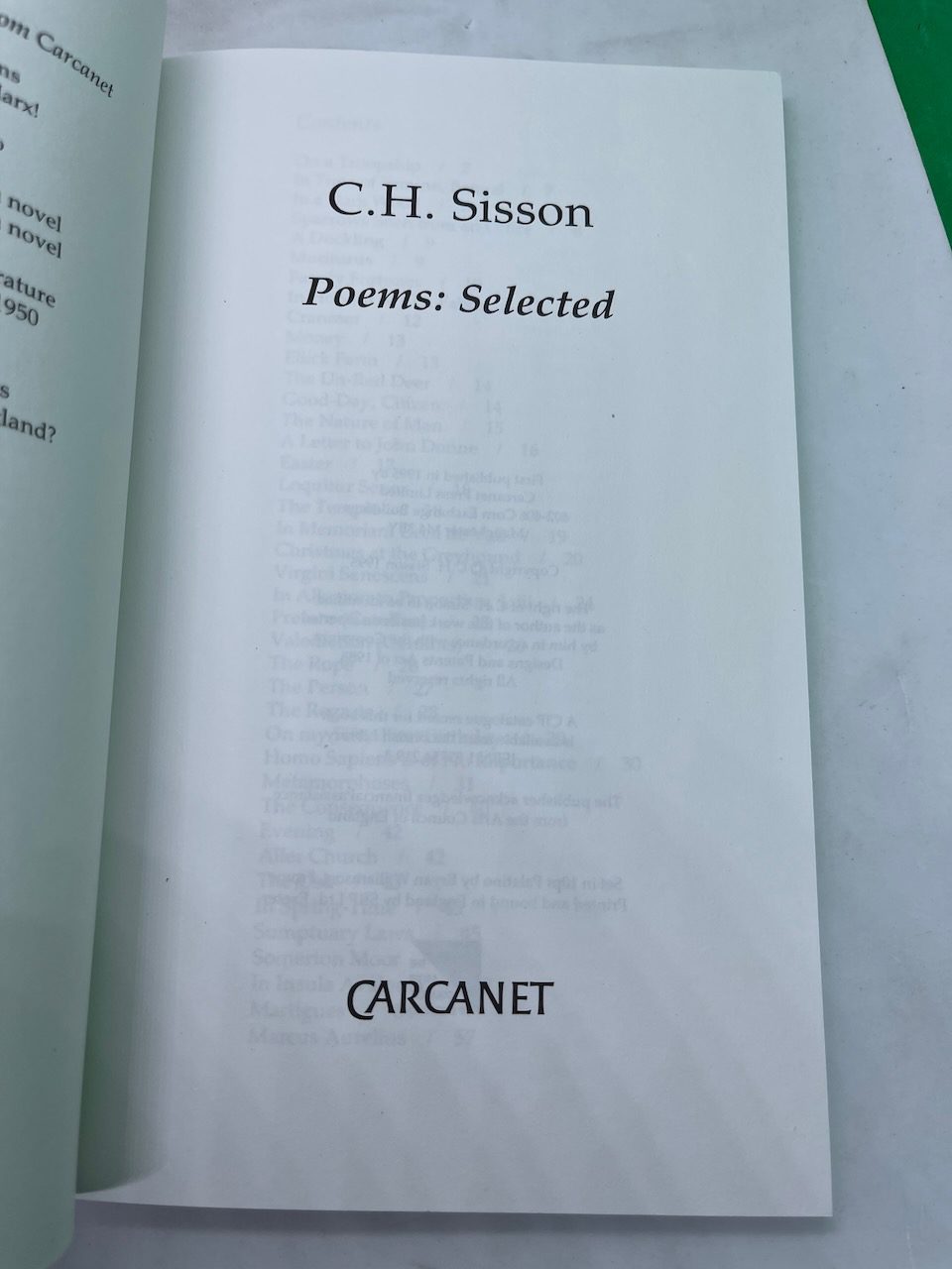 Poems: Selected (Sisson) - Image 2