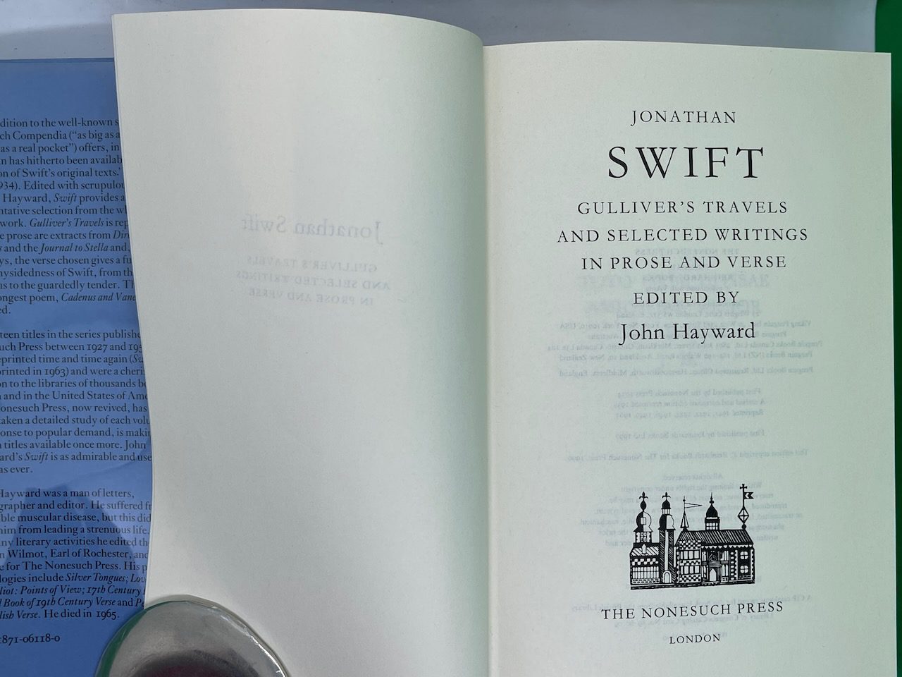 Gulliver's Travels and Selected Writings in Prose and Verse (Nonesuch Press) - Image 4