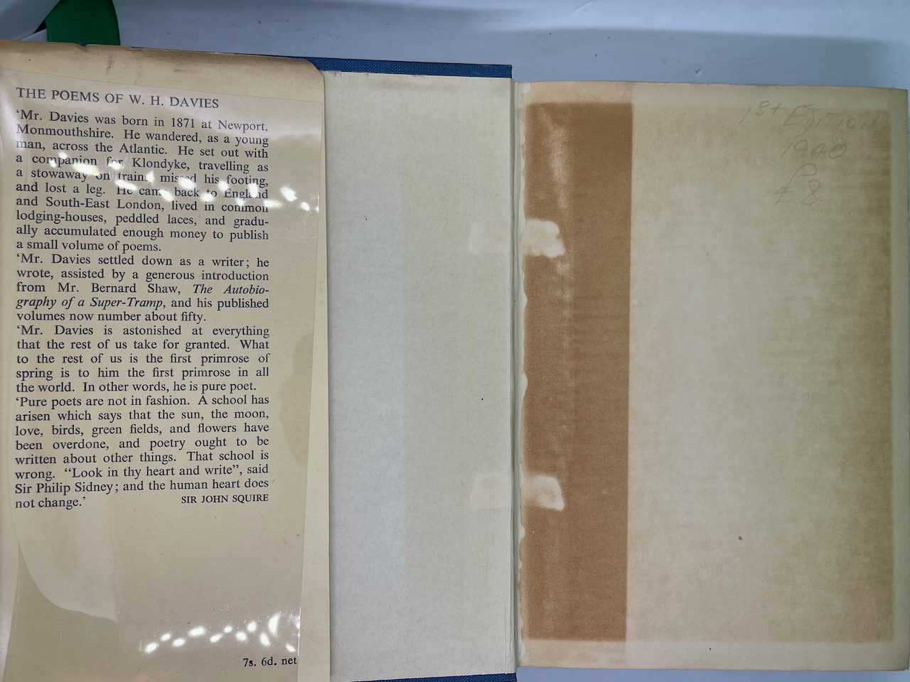 The Poems of W. H. Davies 1940 - Image 3