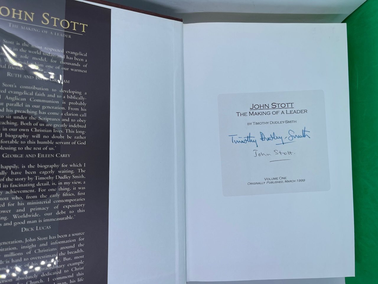 John Stott: The Making of a Leader (Biography vol 1) (SIGNED) - Image 3