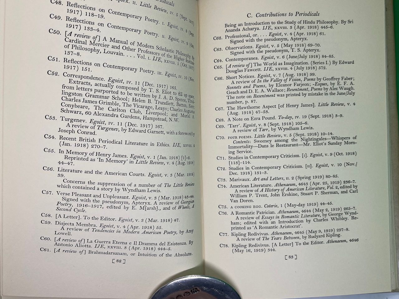 T. S. Eliot: A Bibliography - Image 8