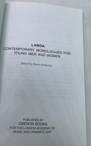 Contemporary Monologues for Young Men and Women (LAMDA)