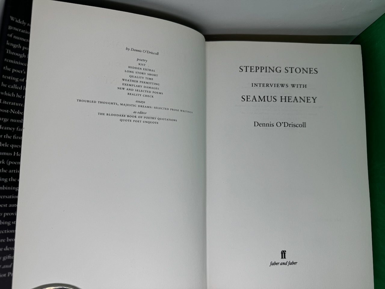 Stepping Stones: Interviews with Seamus Heaney - Image 4