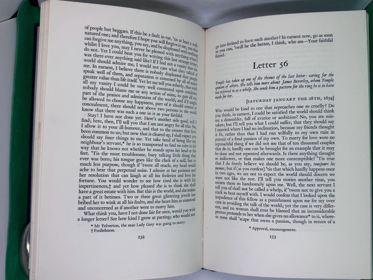 The Letters of Dorothy Osborne to Sir William Temple 1652-54 (Folio) - Image 7