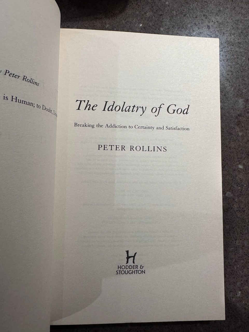 The Idolatry of God: Breaking the Addiction to Certainty and Satisfaction - Image 2