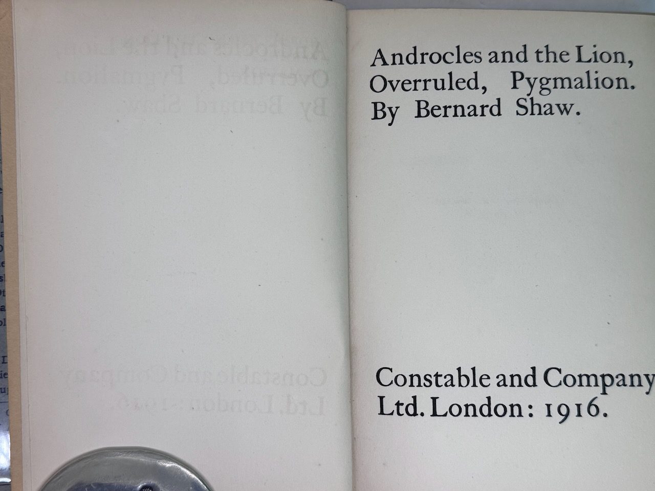 Androcles and the Lion (with Overruled, Pygmalion) - Image 4