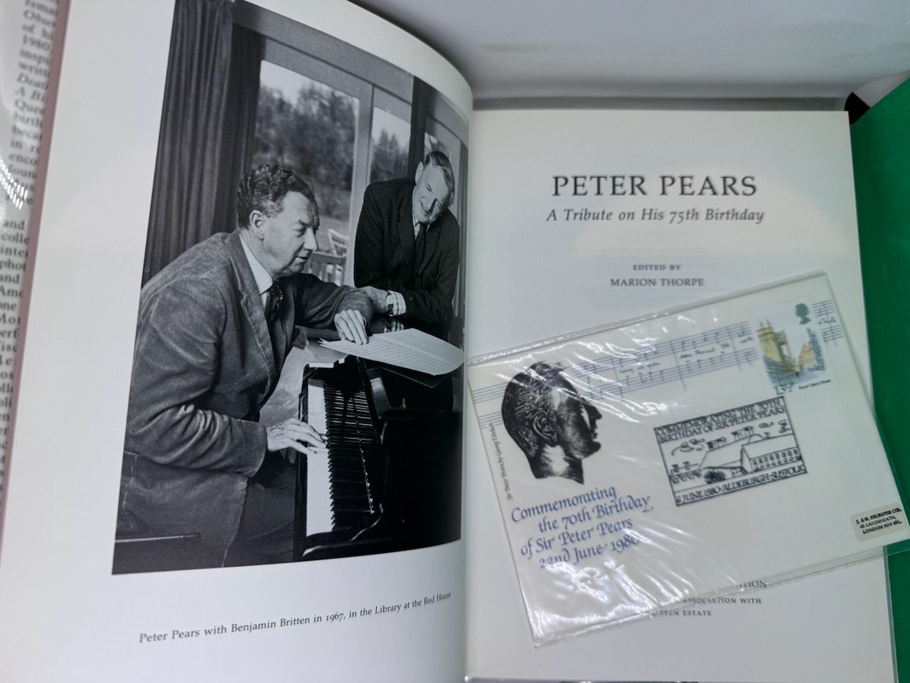 Peter Pears: A Tribute on His Seventy-fifth Birthday (SIGNED) - Image 5