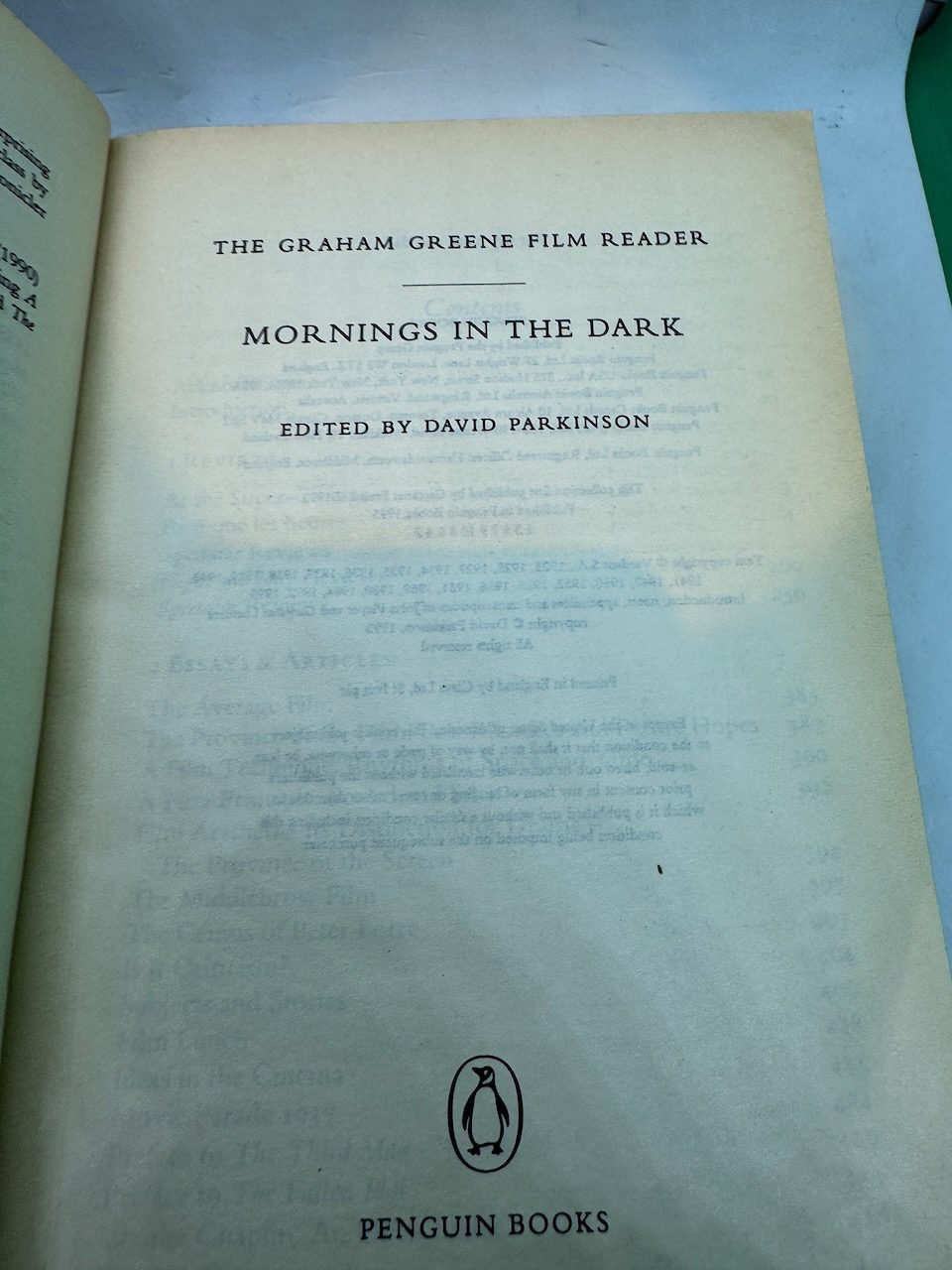 Mornings in the Dark: The Graham Greene Film Reader - Image 3