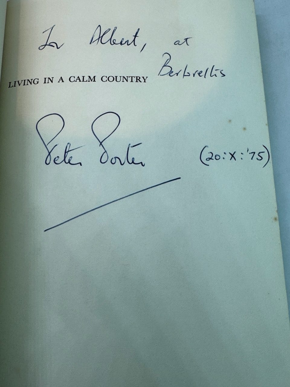 Living in a Calm Country (SIGNED) - Image 3