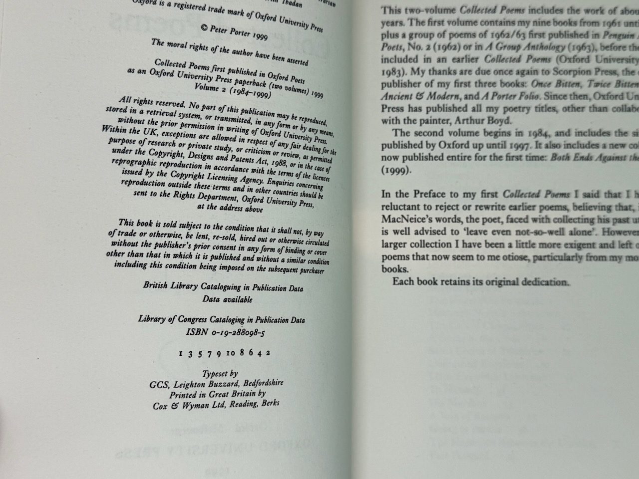 Collected Poems (Oxford Poets 2-set SIGNED) - Image 10